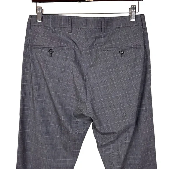 Men's Acne Studios Tailored Checked Wool Trousers Dress Pants 46 32 Waist